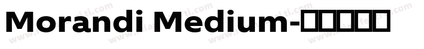 Morandi Medium字体转换